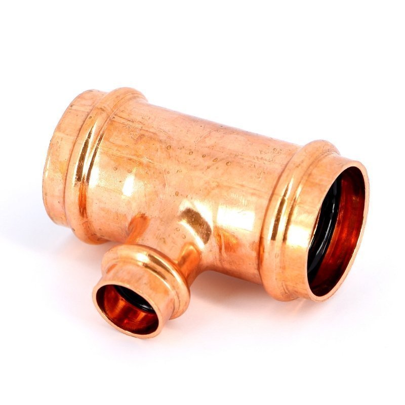 Тройник пресс 35x18x35 медный IBP P513003518035 - Вид №2