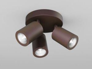 Несколько регулируемых потолочных алюминиевых прожекторов