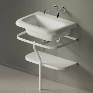 Металлическая консоль для раковины OTTOCENTO белая