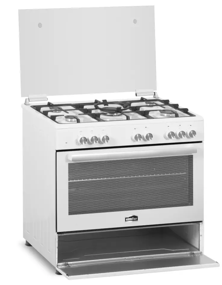 5350130 Комбинированная плита Simfer F96MW52001 белый STDN-0104834 - Вид №3