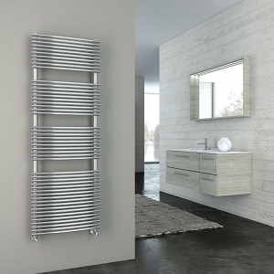 3551440132059 Cordivari Nansy, полотенцесушитель водяной 1160/589, цвет полированная сталь