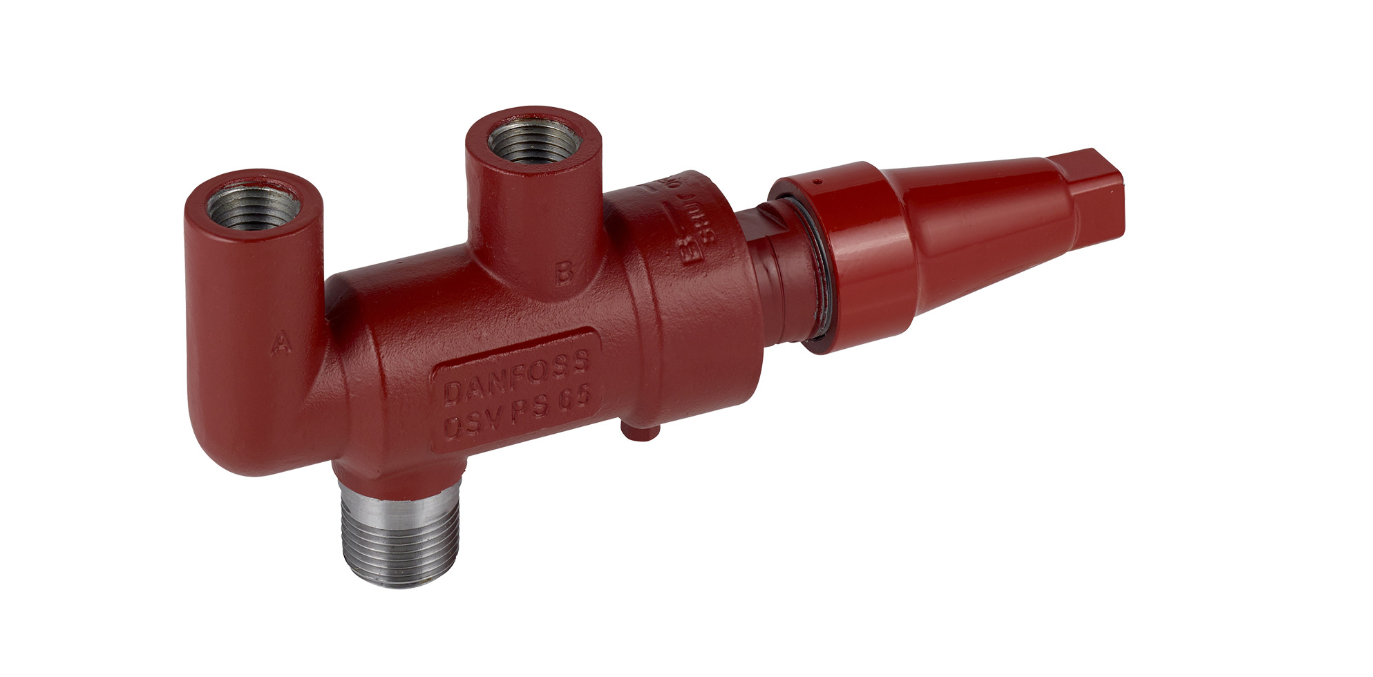 Danfoss DSV — многоходовые запорные клапаны для предохранительных клапанов DSV 2 Клапан запорный двойной 148F3008  - Вид №1