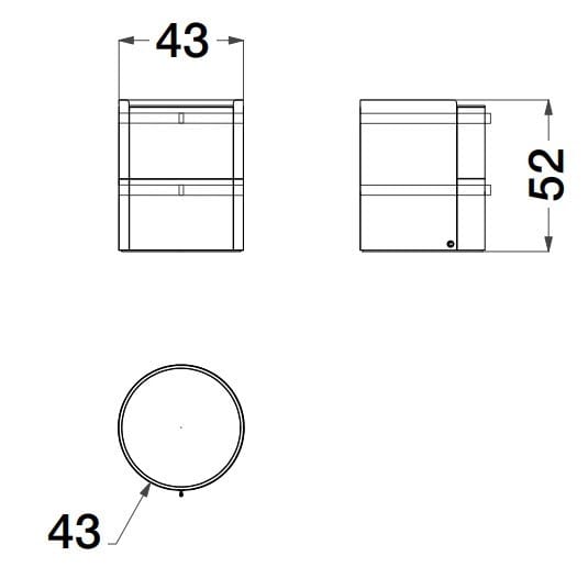 Круглый кожаный прикроватный столик CPRN HOMOOD Starlight ARCH-00003796 - Вид №1