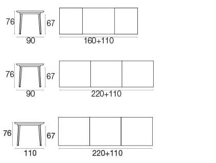 Стальной выдвижной прямоугольный садовый стол emu Plus4 ARCH-00110899 - Вид №22