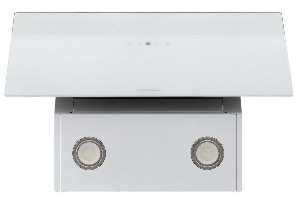 9195718 Вытяжка наклонная KRONA KRISTEN A 600 S белый/серебристый KRONA1 STDN-0016257 - Вид №4