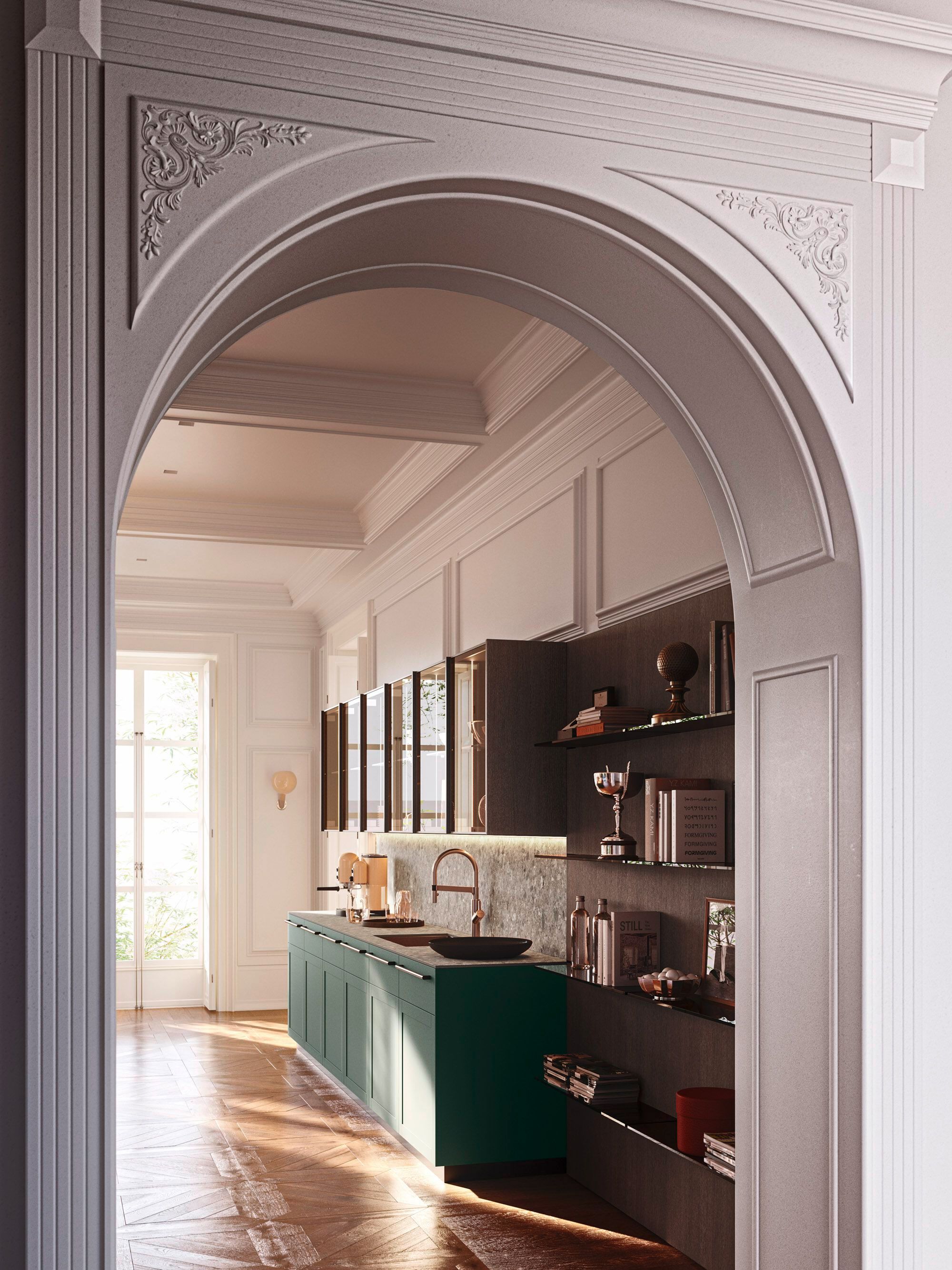 Встроенная кухня с островом Arrital Ak_Project ARCH-00104759 - Вид №2