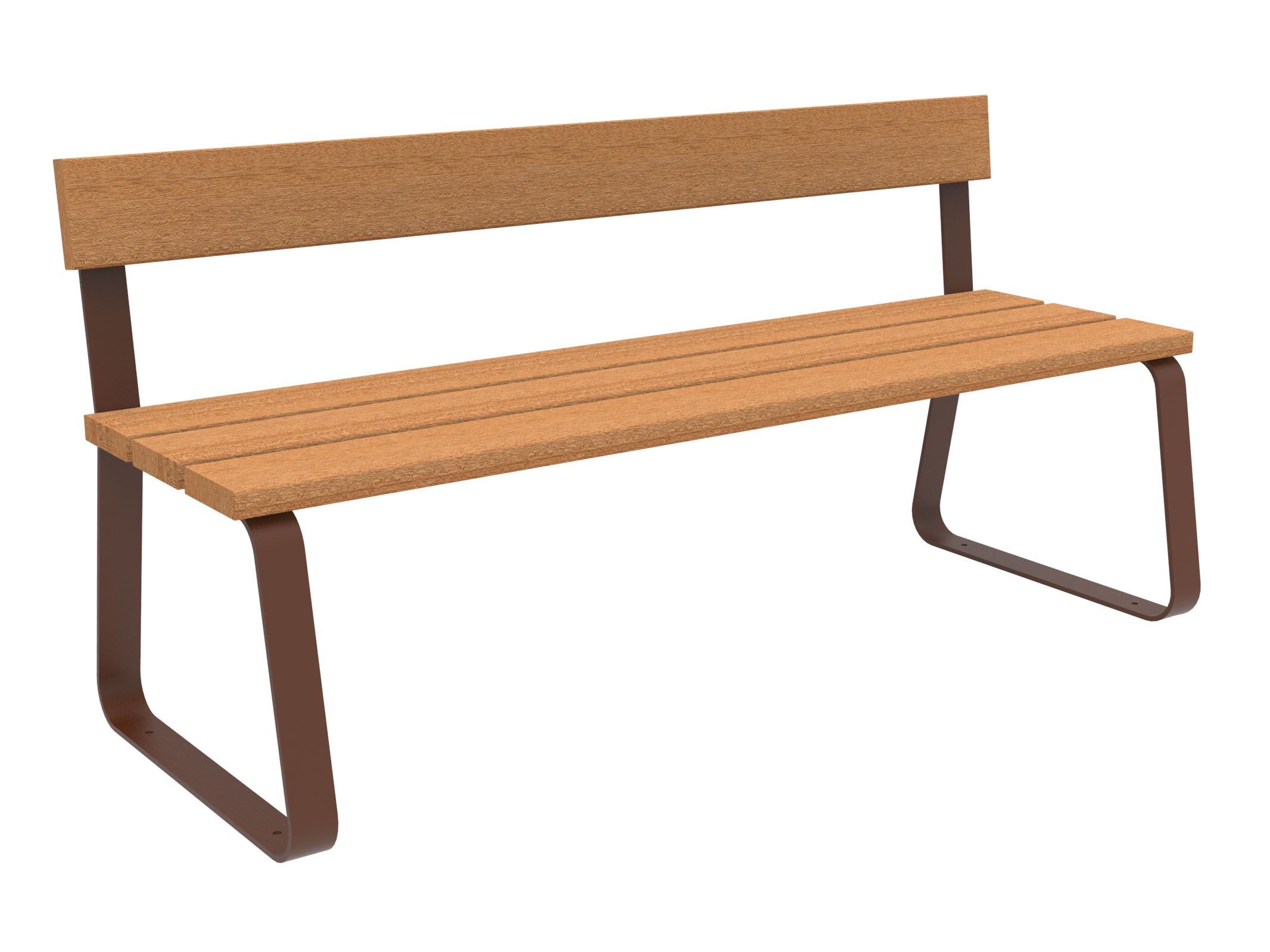 Скамья из окуме со спинкой Lazzari Sunny ARCH-00105754 - Вид №3