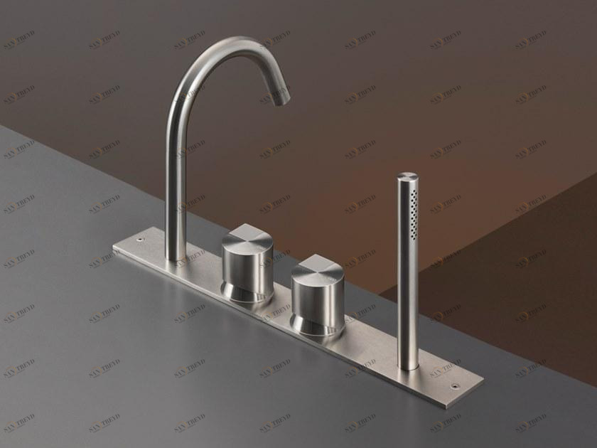 Ceadesign Комплект для ванны из нержавеющей стали с ручным душем на 4 отверстия Duet Det 32