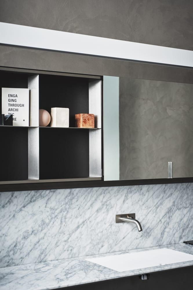 Смеситель для раковины из нержавеющей стали с пластиной Agape SQUARE ARCH-00138199 - Вид №4