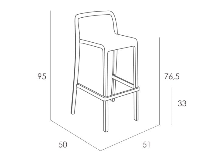 Полипропиленовый стул Ezpeleta ATTIC ARCH-00106358 - Вид №14