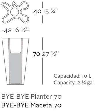 VONDOM Садовый горшок Bye-bye sun-id-1372210 - Вид №7