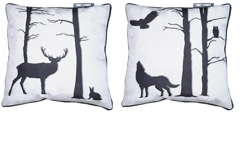 CONCEPTUWALL Подушка из ткани квадратная Foret enchantee sun-id-1450659 - Вид №1