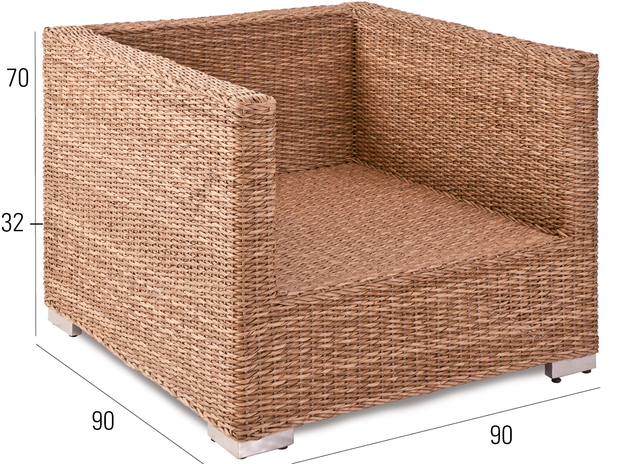 68.00.0450 Кресло Bellini Twist, натуральное Mbm  - Вид №2