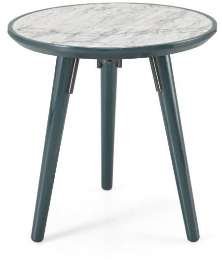 PRADDY Лакированный журнальный столик из каррарского мрамора Hyde Tr018 - Вид №1