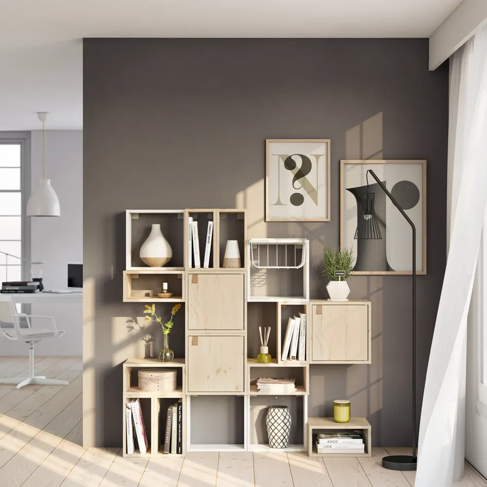 Ручка-скоба Spaceo KUB пробковая STLM-2010437 - Вид №2