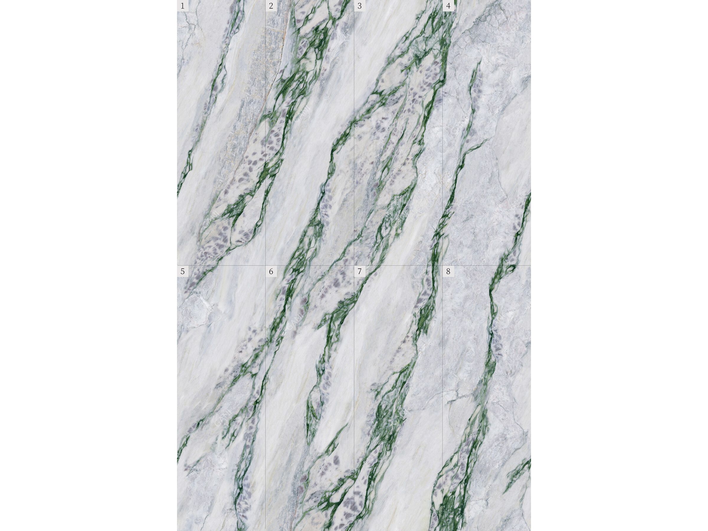 Мраморный пол / покрытие GANI MARBLE TILES CALACATTA MINT ARCH-00004364 - Вид №1