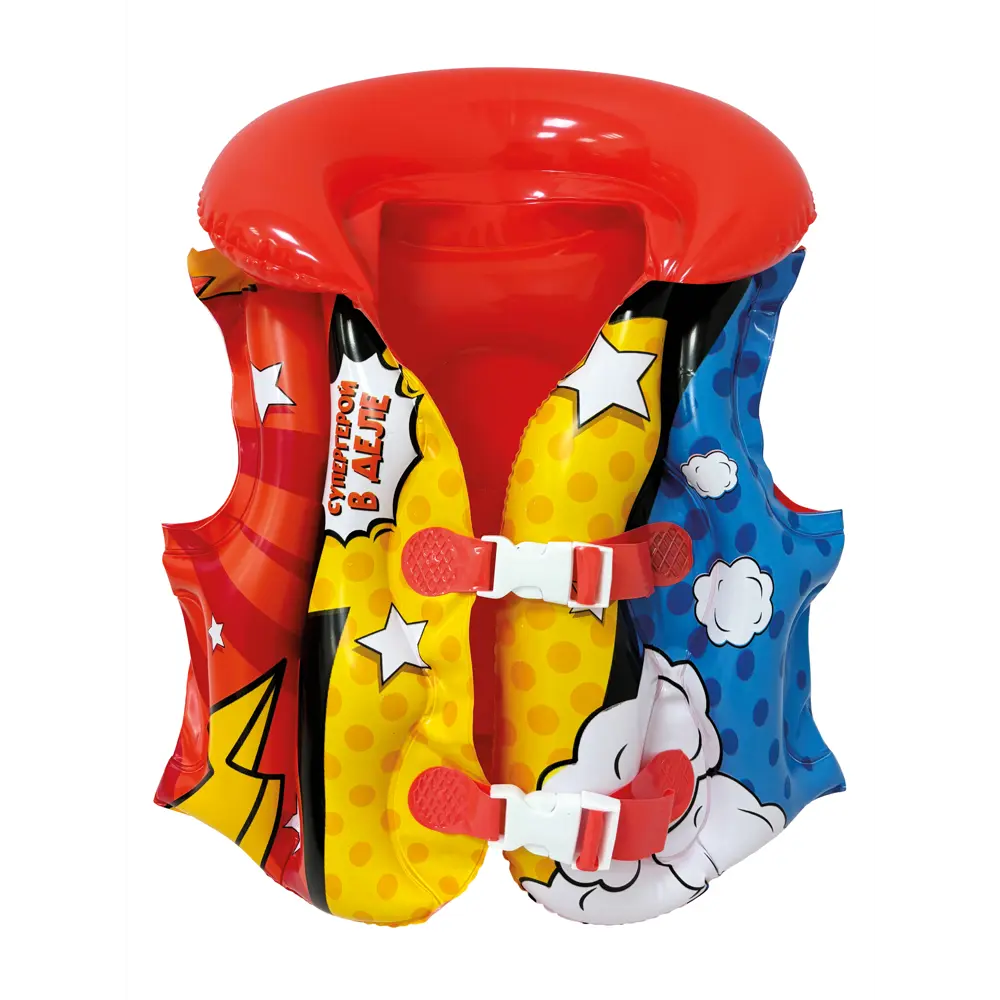 Надувной спасательный жилет Герой ПВХ 40x44 см разноцветный Santreyd STLM-2168103