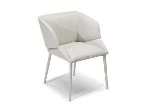 Кожаный стул с подлокотниками