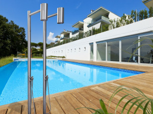 Напольная душевая колонна из нержавеющей стали с душем