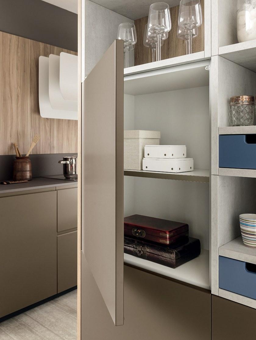 Febal Casa Линейная лакированная встроенная кухня sun-id-1457235 - Вид №5