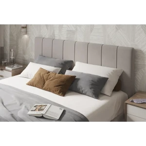 91804508 Кровать Costa Веста с подъемным механизмом 130x101x213 см велюр цвет серо-бежевый STLM-1373036