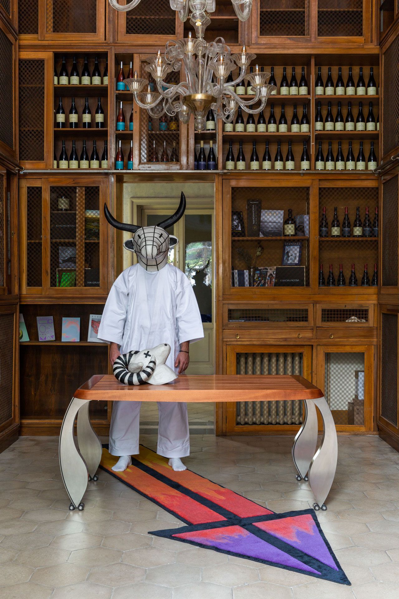 Раздвижной стол из стали и дерева Poltronova Сплит ARCH-00125241 - Вид №4