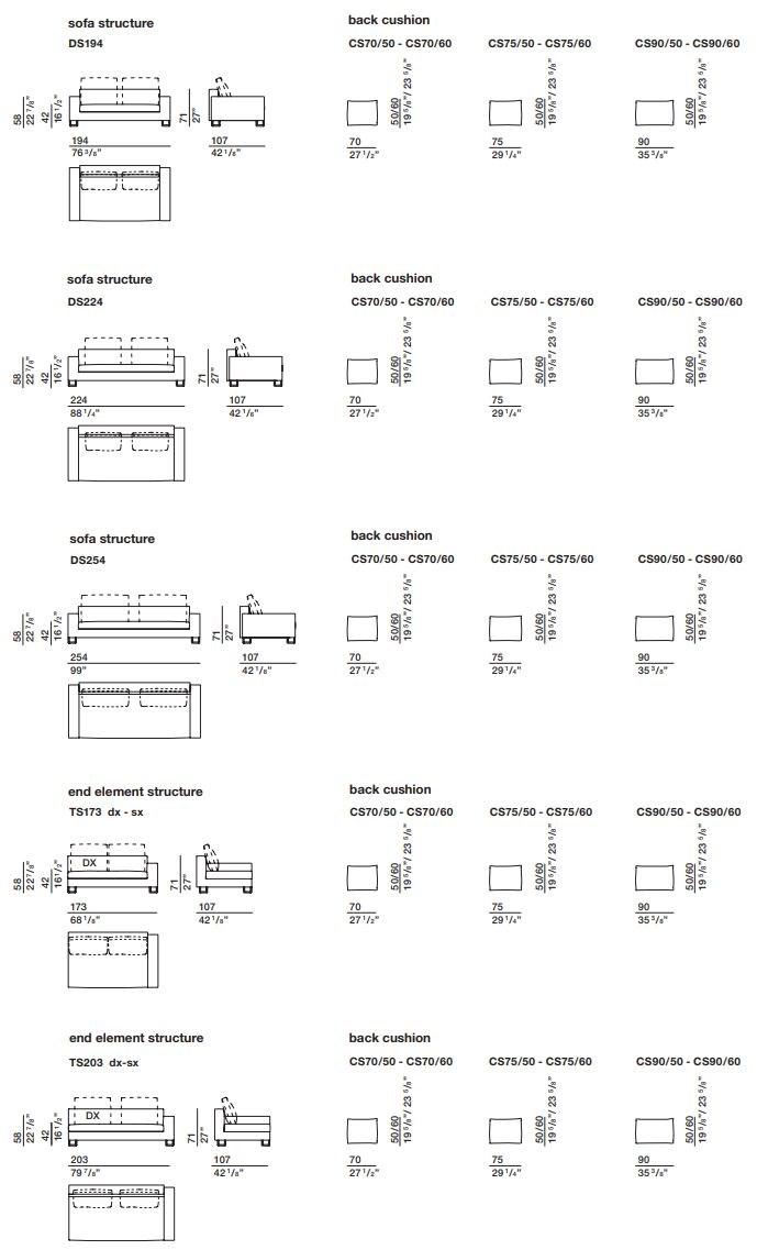 Molteni & C. Модульный тканевый диван sun-id-1382202 - Вид №5