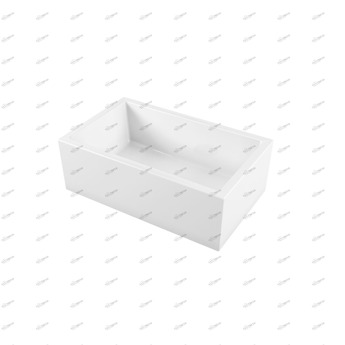 5117SR Накладная раковина на столешницу  прямоугольная Galassia Frame