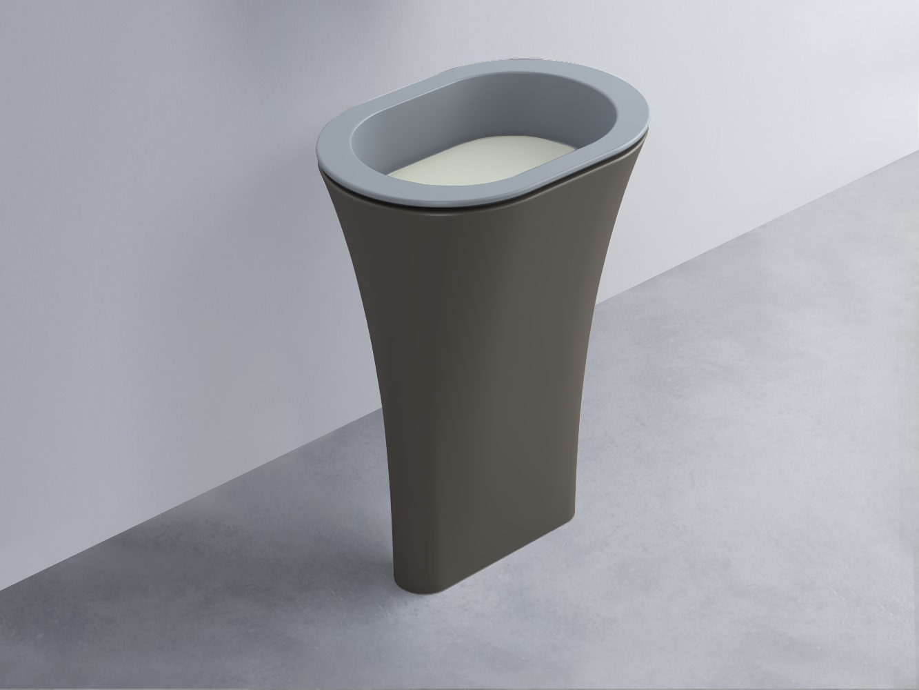 AMLA65-BR+AMPILO-PM+AMCOLO-FN Раковина Amedeo Ovale отдельностоящая cielo Enjoy + Amedeo Ceramica Cielo