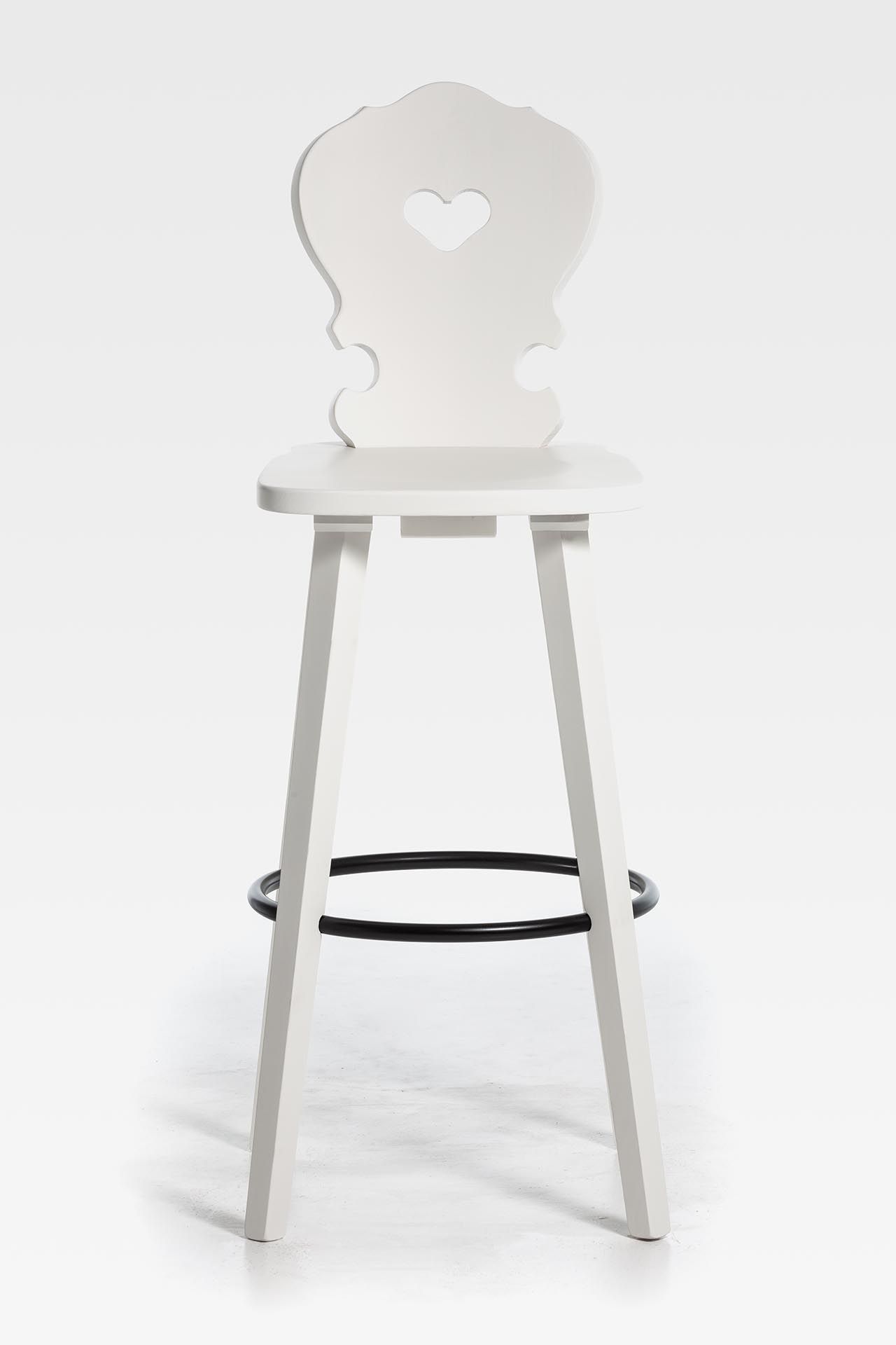 Высокий стул из ели со спинкой SIPA Вена ARCH-00142832 - Вид №10