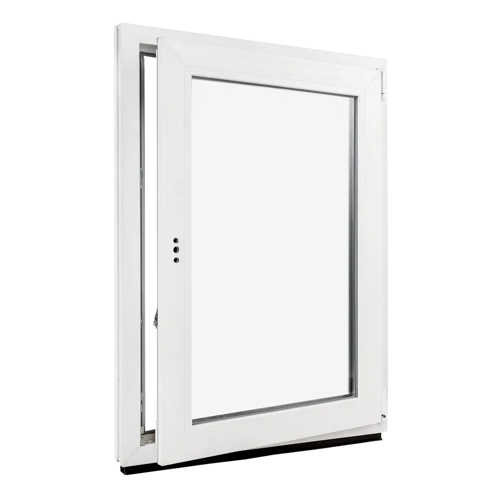 Окно пластиковое ПВХ Deceuninck одностворчатое 1000x700 мм (ВxШ) правое двуxкамерный стеклопакет белый/белый STLM-2033145 - Вид №1