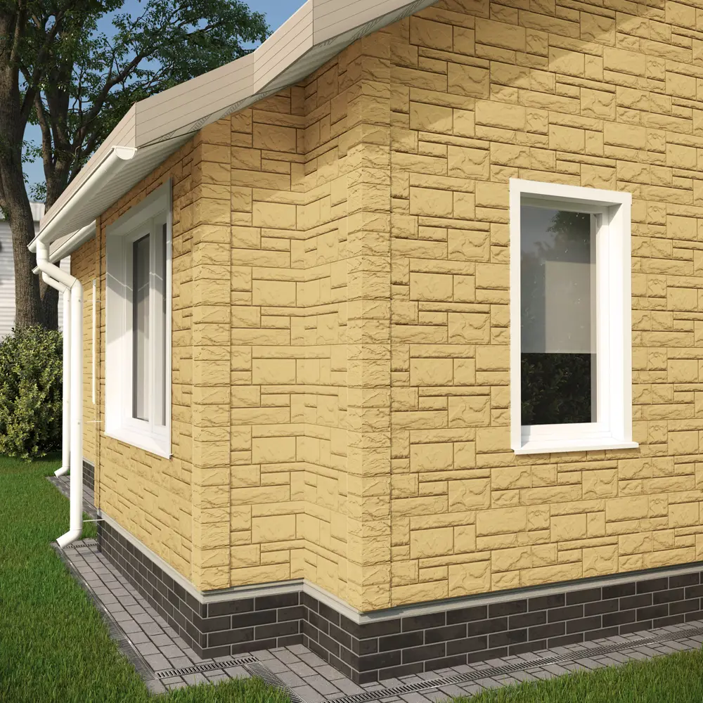 Угол наружный Dacha Камень крупный цвет жёлтый DÖCKE STLM-2186234 - Вид №2