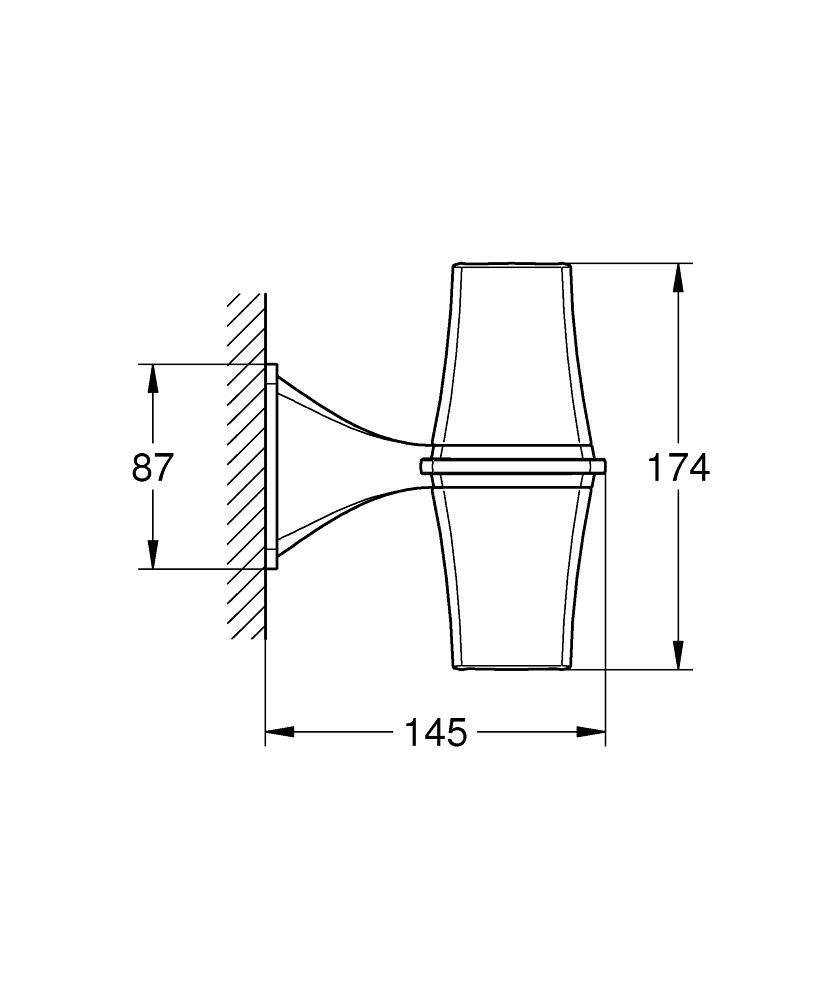 40661000 Светильник Grohe Grandera хром - Вид №1