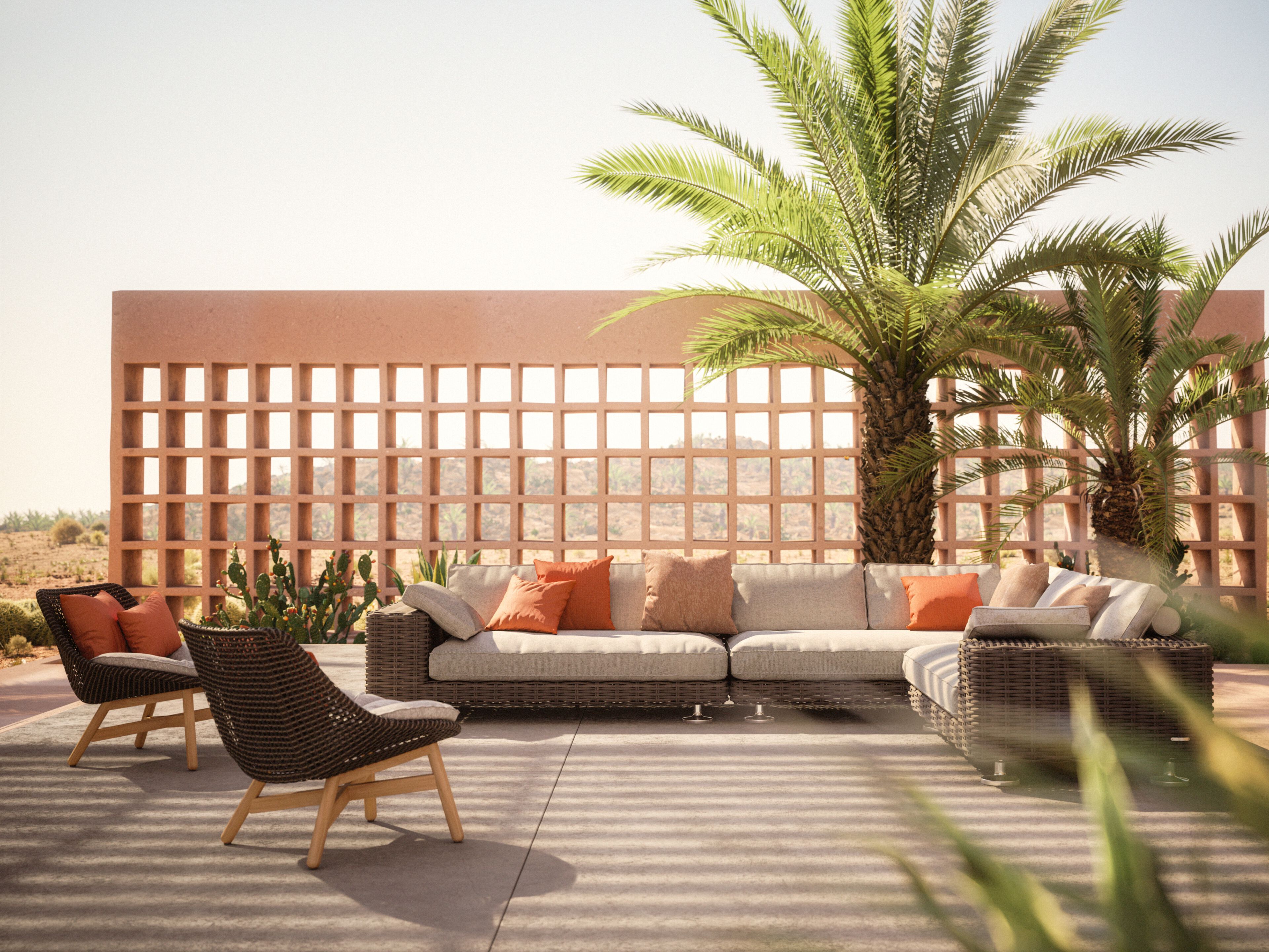 Тканевое садовое кресло DEDON MBRACE ARCH-00117330 - Вид №11