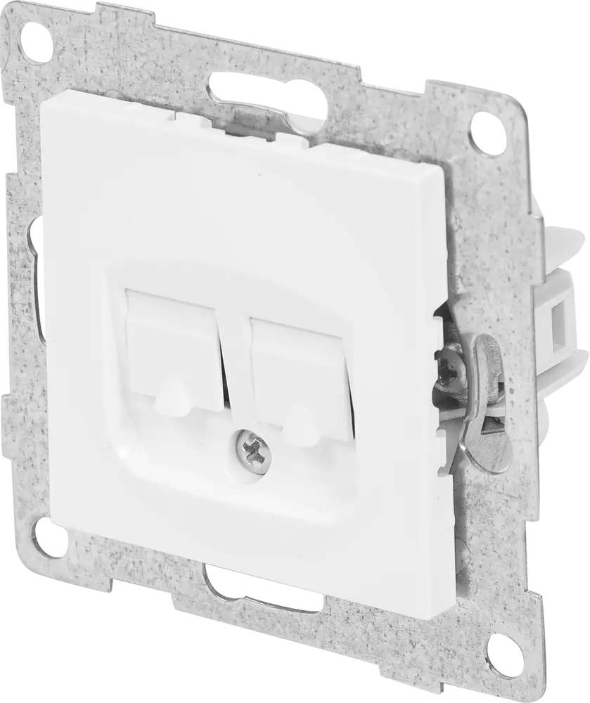 Двойная компьютерная розетка GUSI Electric Ugra RJ45 для скрытого монтажа 83864412