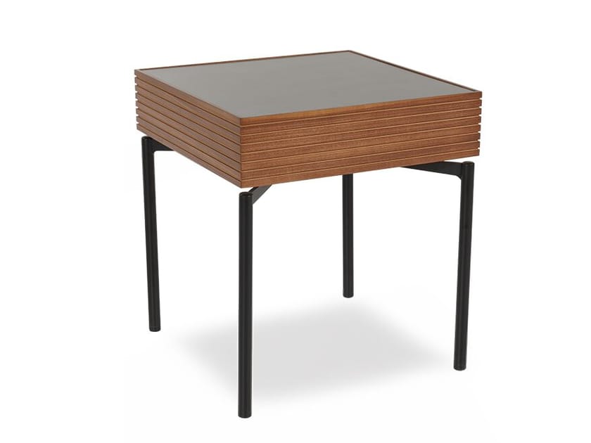 Высокий квадратный деревянный журнальный столик NDESIGN пекан ARCH-00110079