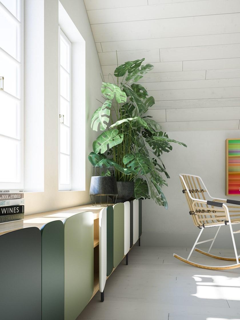 Casamania & Horm Кресло-качалка из ротанга с подлокотниками Raphia sun-id-1356399 - Вид №3