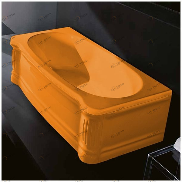 Ванна Gruppo treesse New Classic VTL-V6770-SX-O оранжевая прямоугольная левая VTLV6770SXO