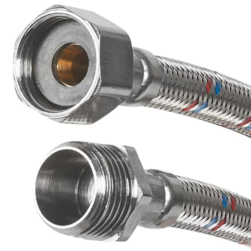 Гибкая подводка для воды Aquabeam 1/2"x1/2" гайка - штуцер 30 см STLM-2038781 - Вид №1