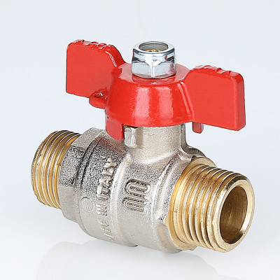 S.219.05 Кран шаровой ENOLGAS BASIC с ручкой «бабочкой» и наружной резьбой Valtec 3/4"  - Вид №1