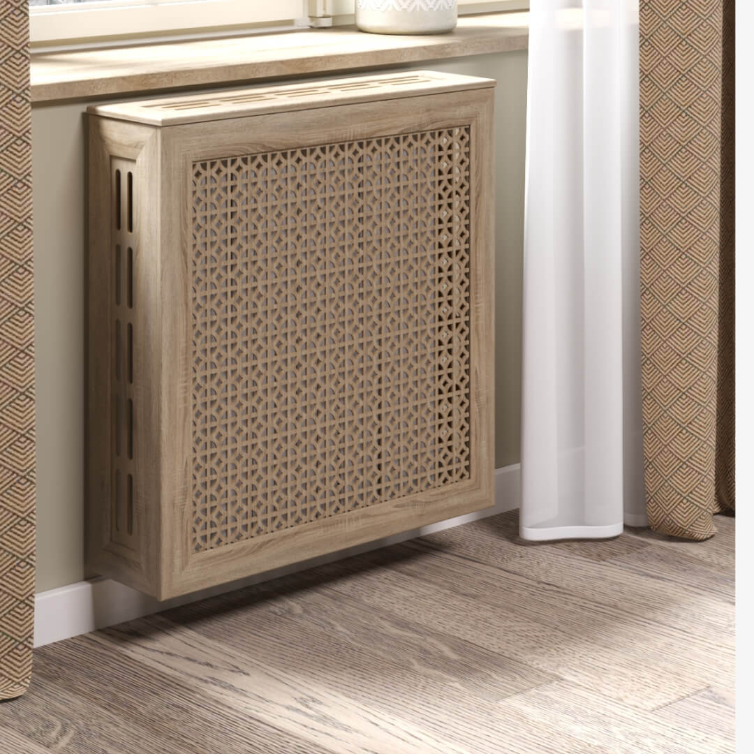 Экран для радиатора 60х60 см Сусанна дуб винтаж STELLA Standart STSR-1188 - Вид №1