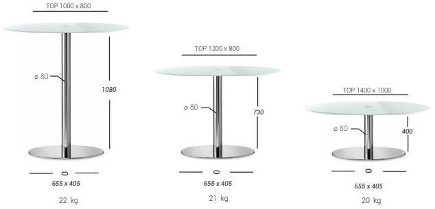 PF Stile Основание стола из нержавеющей стали Ellypse 501 - Вид №2