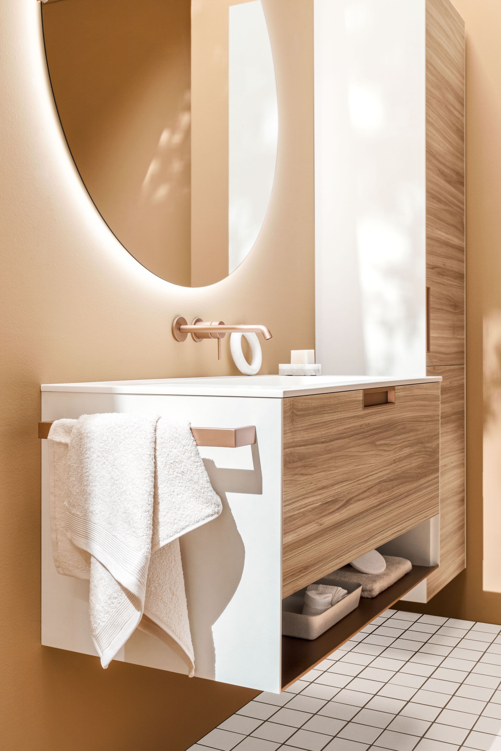 Термо текстурированный подвесной умывальник ARBLU Dress System ARCH-00007626 - Вид №3