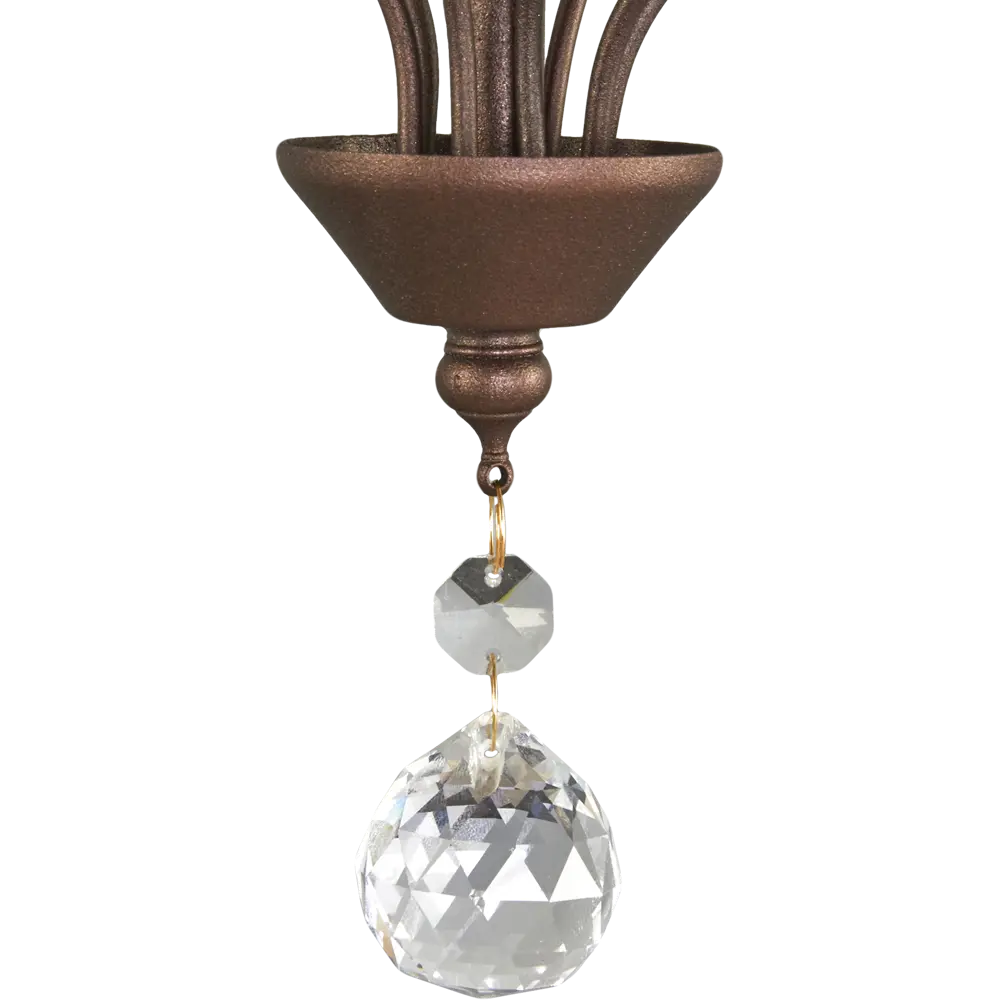 Люстра подвесная Vitaluce Рига 8 ламп 24м² Е14 цвет коричневый STLM-2178754 - Вид №7