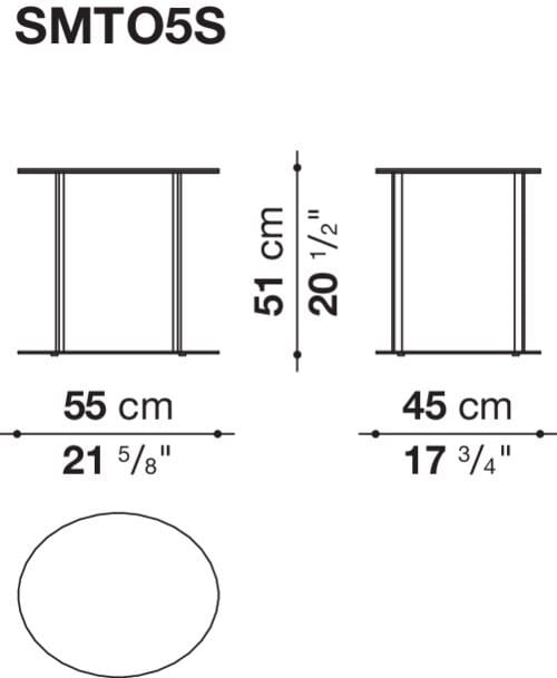 Круглый журнальный столик из зеркального стекла Maxalto Elios ARCH-00096813 - Вид №8