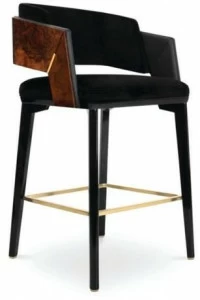 LUXXU Высокий табурет с обивкой из бархата Galea