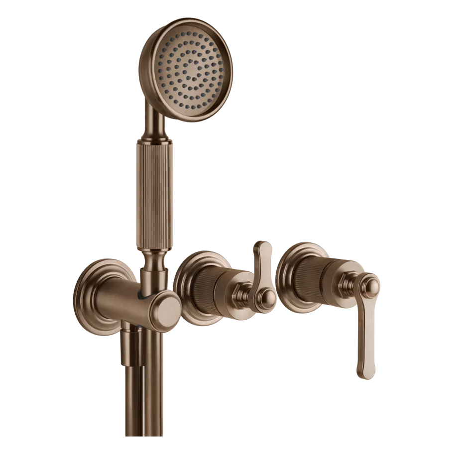 Смеситель для душа 65036 708 Gessi Venti20 МЕДНЫЙ МАТОВЫЙ PVD 65036708