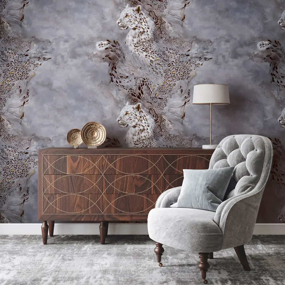 Обои флизелиновые Erismann Naomi серые 1.06 м ЭР60401-06 STLM-2055600 - Вид №2