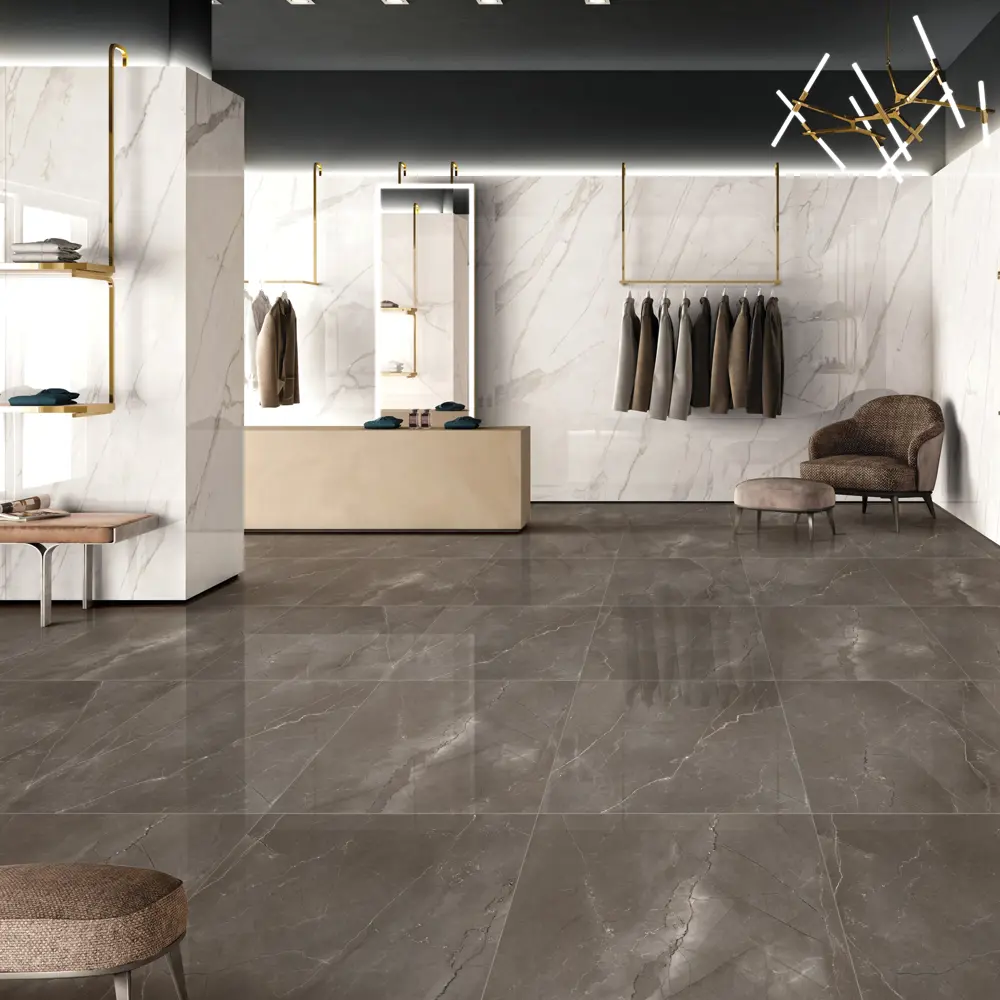 Керамогранит Arcadia Ceramica Pulpis Nero 60x60 см 1.44 м² глянцевый цвет черный 84855266 STLM-2172557