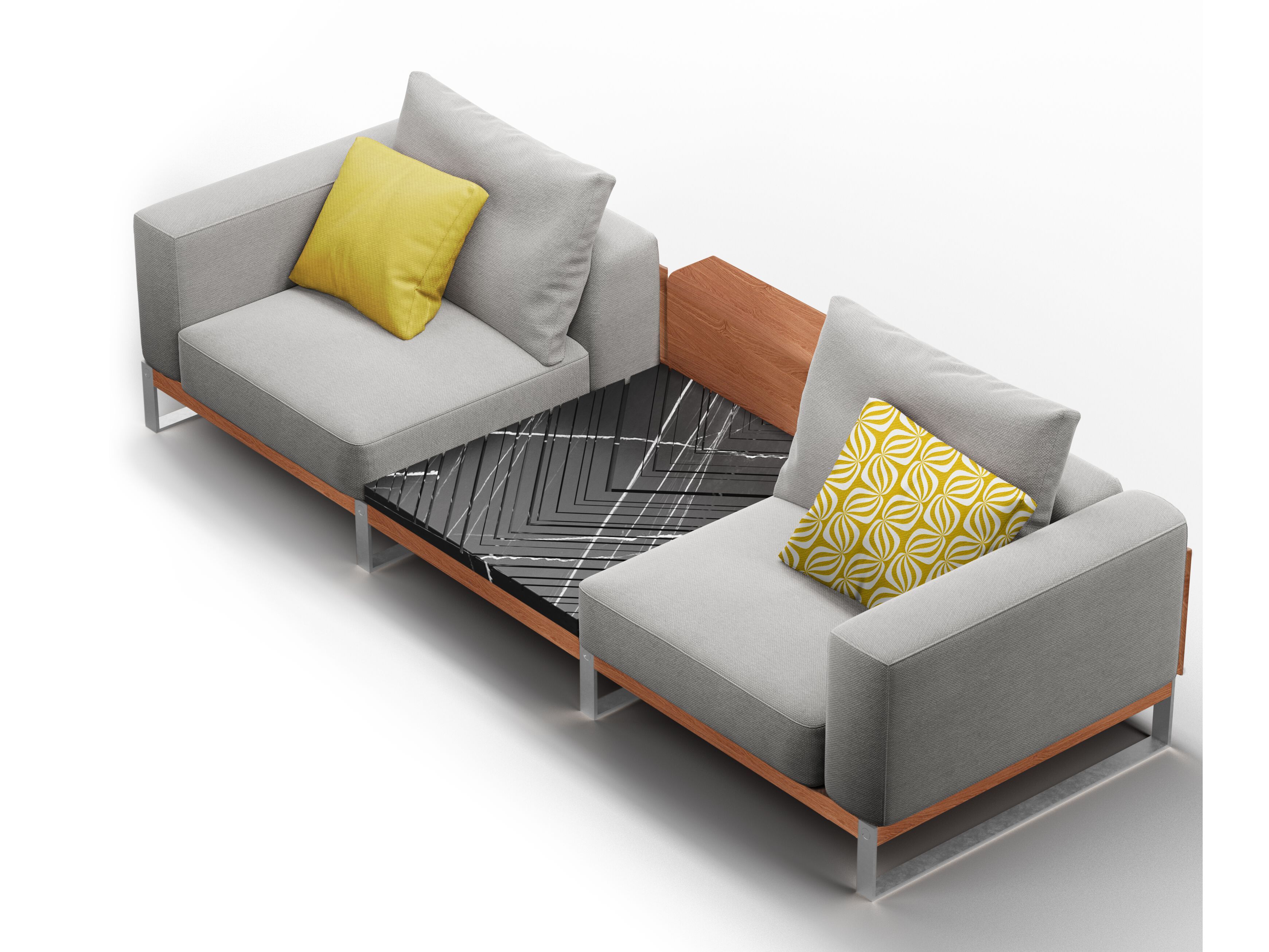 Тканевый модульный садовый диван Formitalia AWAROA ARCH-00024606